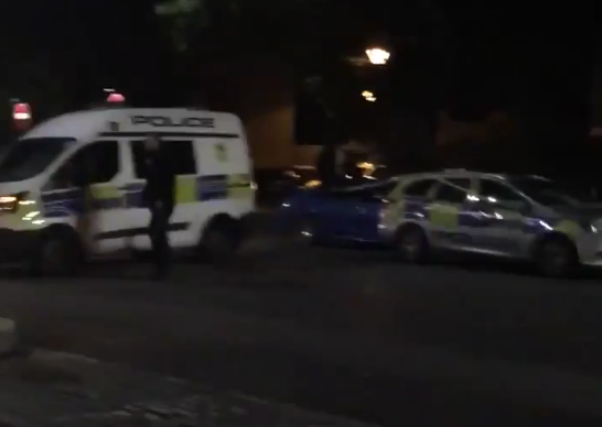 Police on Liverpool Road