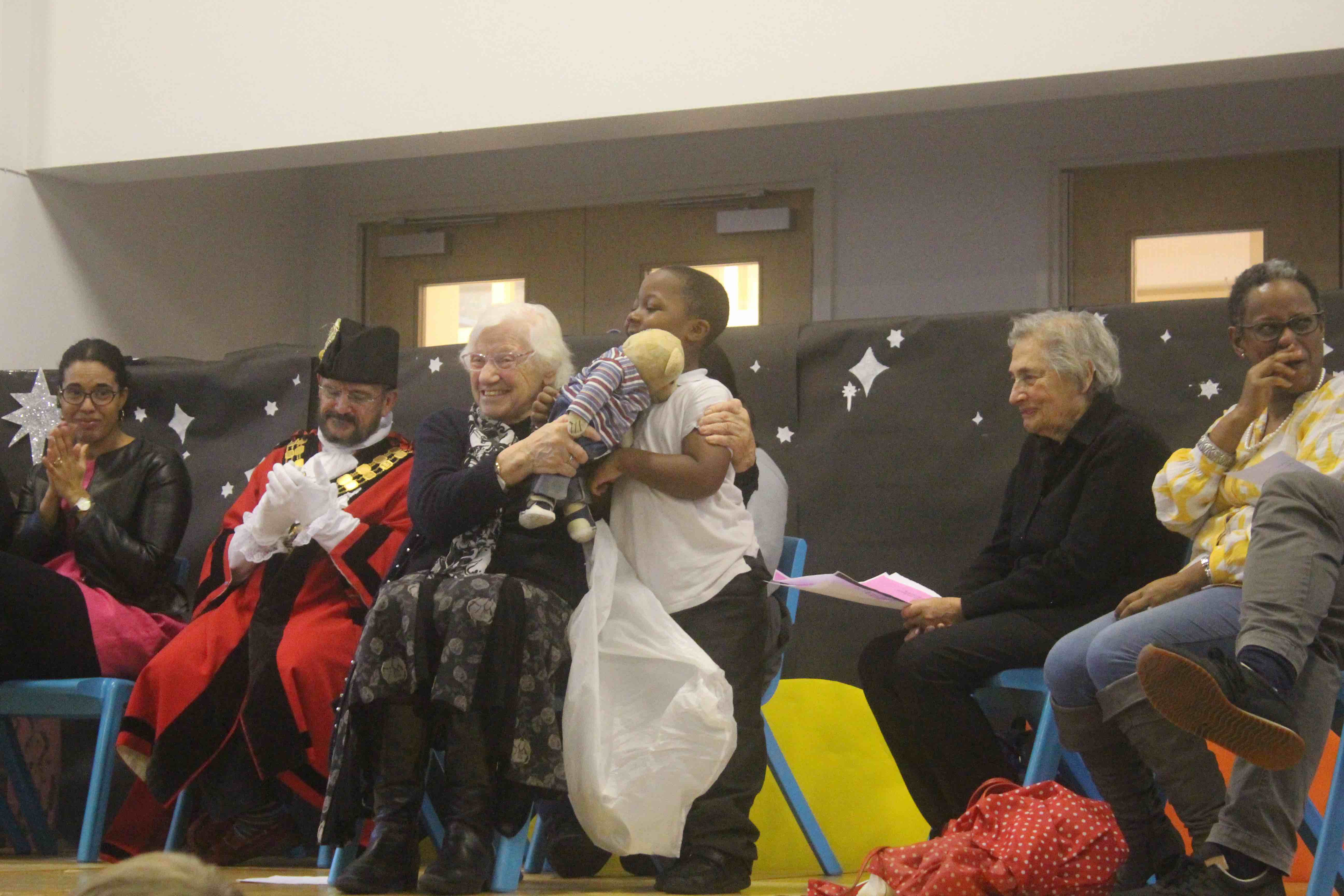 Claus the Holocaust teddy helps secure refugee pledge at Clerkenwell School claus