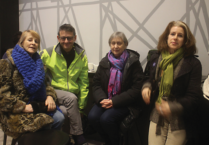 Angela Neustatter Philip Laidler Ros Davies and Nadine Mellor