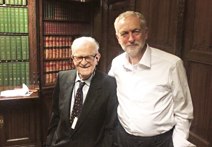 Paying homage to the world’s oldest rebel Harry Leslie Smith and Jeremy Corbyn