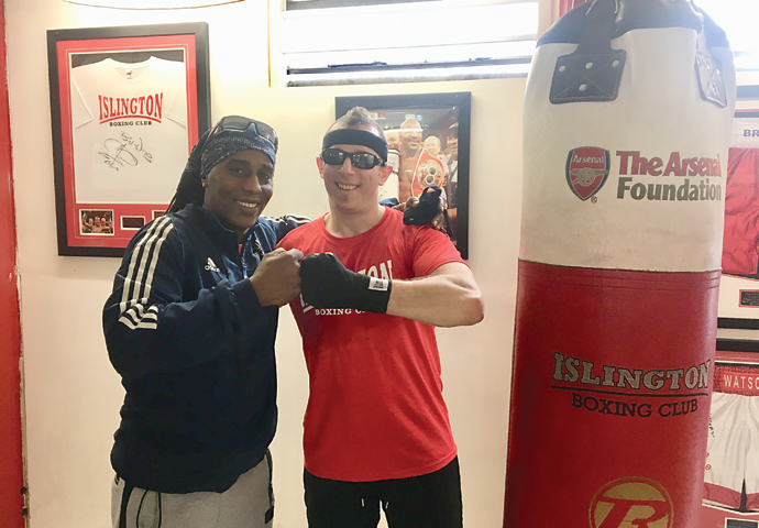 Fighting spirit of Victor, the blind boxer who became an inspiration Victor Barraso Ibanez with coach Reinaldo Oliver