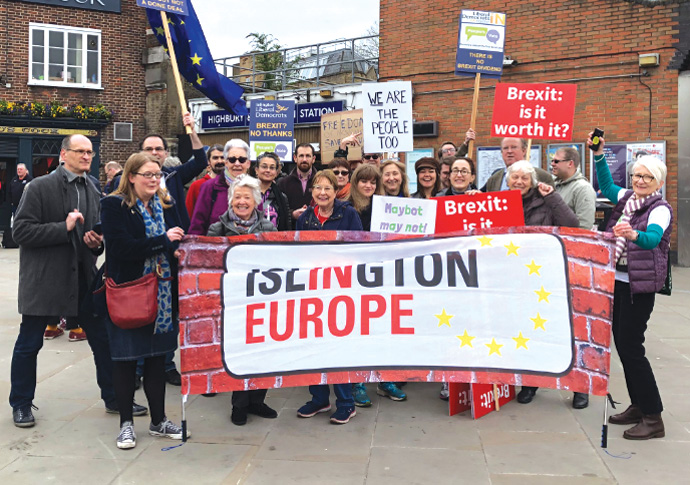 Islington out in force on People’s Vote march – but no local MPs Peoples vote march
