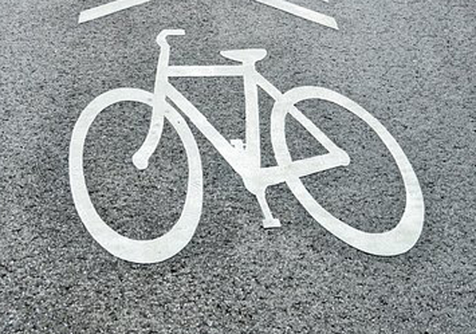 Here’s to safe cycling in London bike-sign-cycle-lane