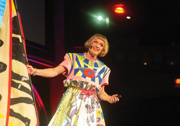Grayson favour – artist’s talk raises £16k for charity Grayson Perry CREDIT KIMI GILL
