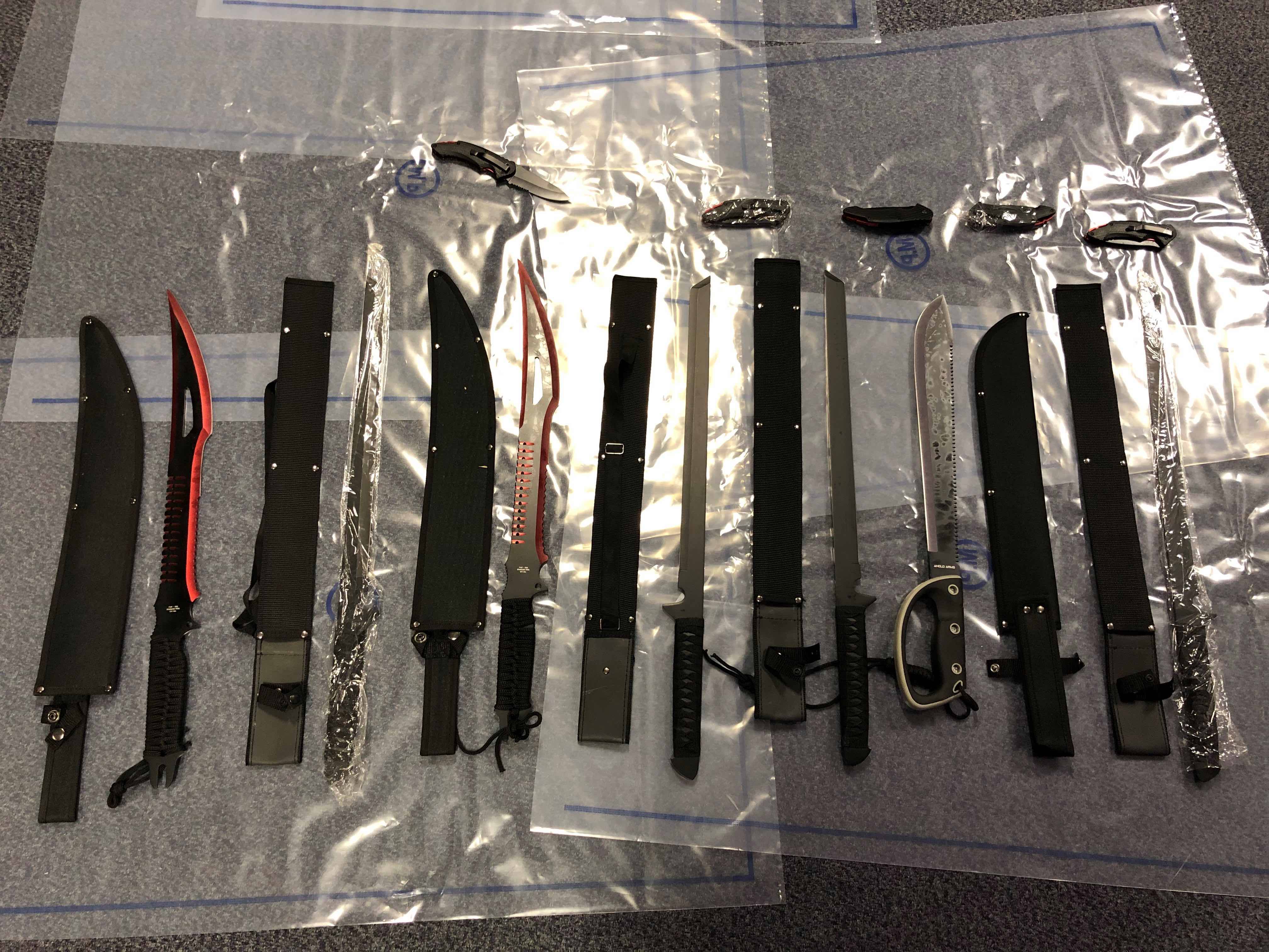 Stop and search powers praised by top cop as stash of ‘zombie’ knives seized N88-19 Knives