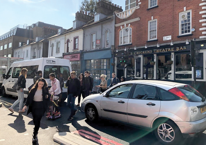 Plenty of near misses for pedestrians! St Paul’s Road crossing