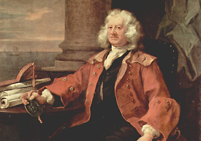 Founding fathers of 18th-century hospitality Thomas Coram_portrait by William_Hogarth_053
