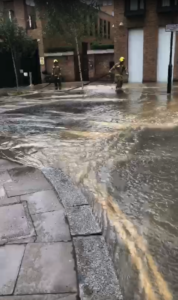 Euston flood: Homeless hostel and mosque swamped in water Actual flood pics 3