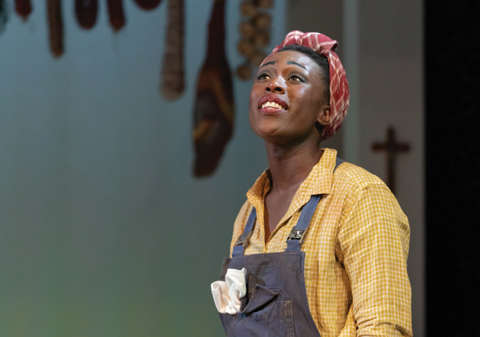 Gloria Onitiri in NAPOLI BROOKLYN Credit Marc Brenner