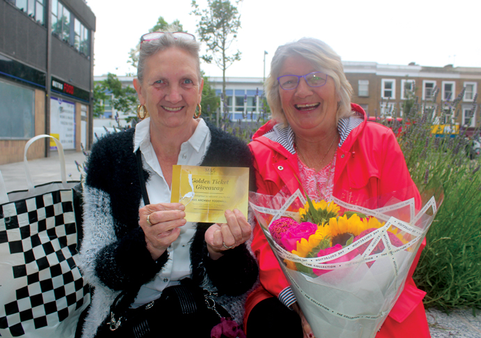 It’s not just any golden ticket, it’s an M&S golden ticket in Archway Sisters Tricia Roome and Kathy Dudley