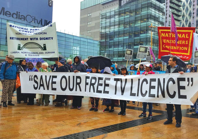 TV licence protest