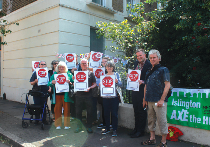 Protest over sale of Holloway ‘body in bin’ house Tollington Road Campaigners