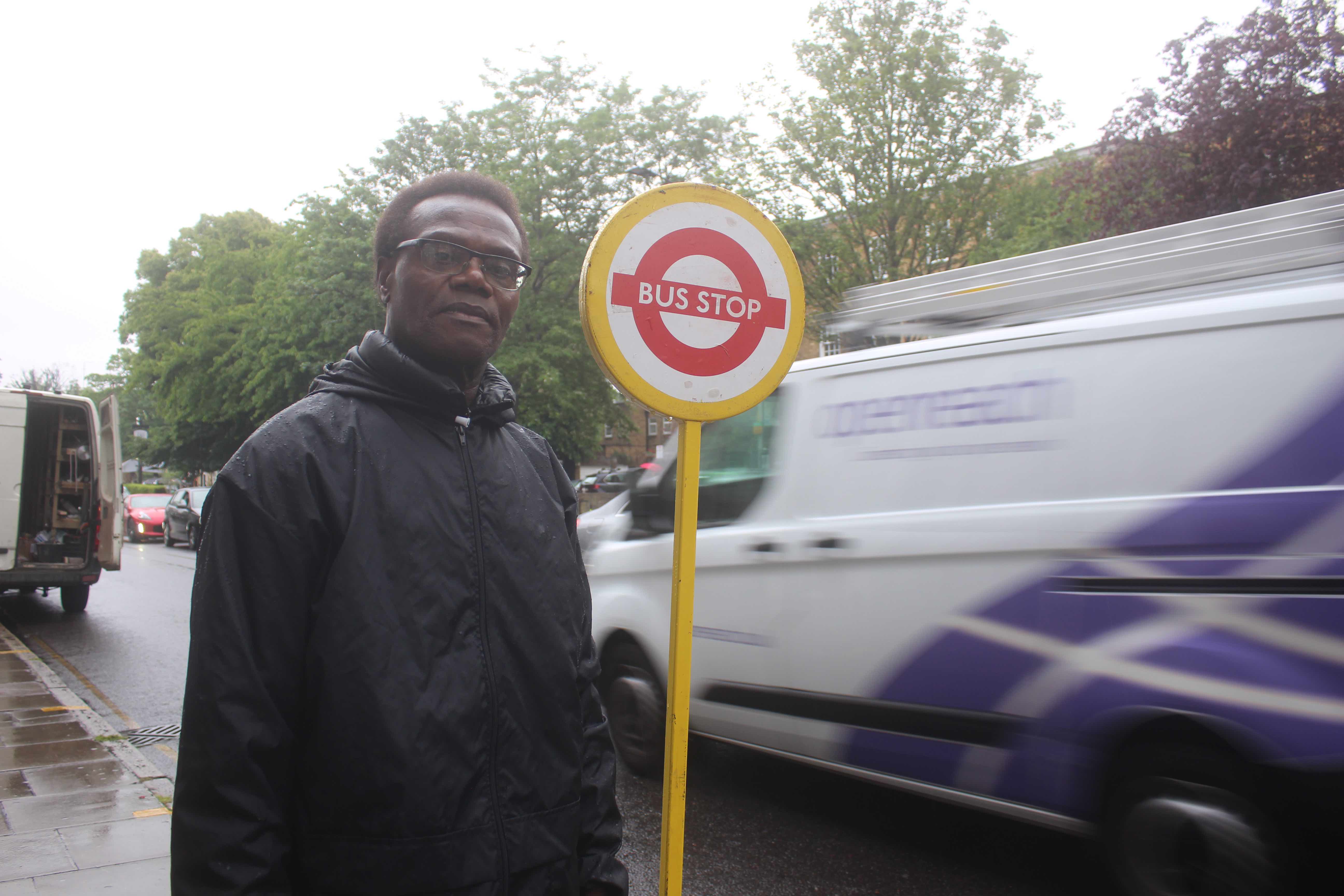 Temporary bus stop queues in Highbury ‘trapped in their homes’ busstop