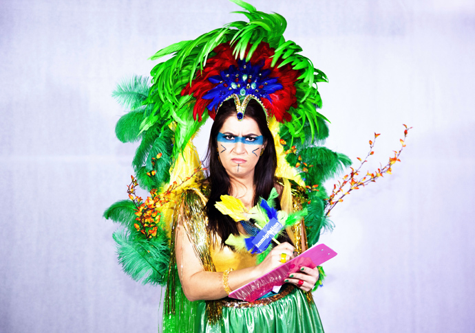 Brazilian-born actress and playwright Fernanda Mandagara in Tropicalia Island