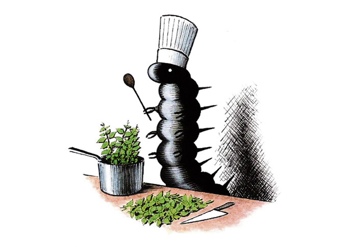 Sadler caterpillar cartoon