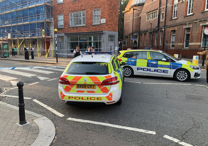 Appeal for witnesses to Clerkenwell hit-and-run bike crash Crash scene