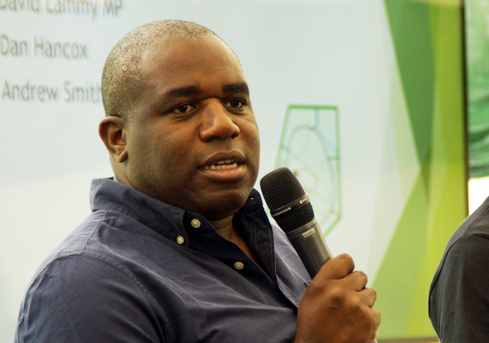 David Lammy chairing meeting