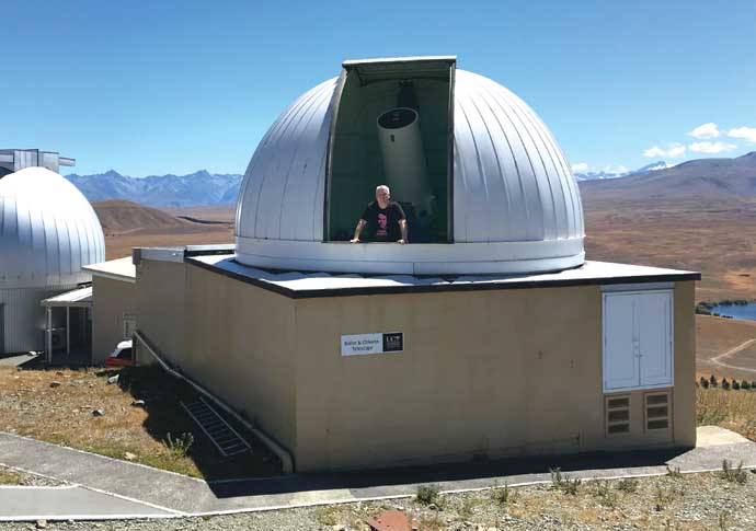 Stargazer’s rocky forecast for Arsenal Ian griffin at Mount John Observatory in New Zealand