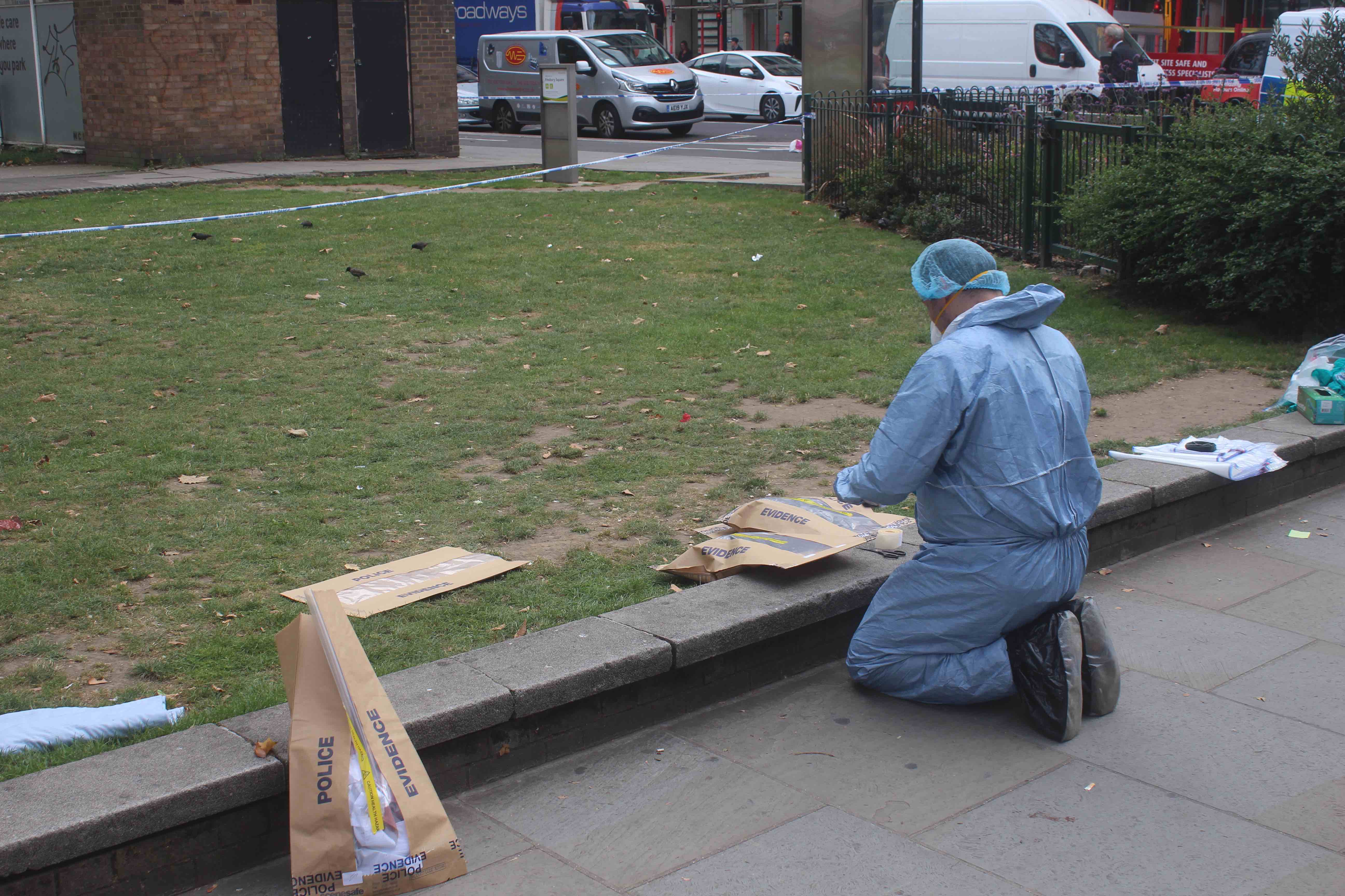 Three Men Stabbed in Finsbury Square brawl finsbury square