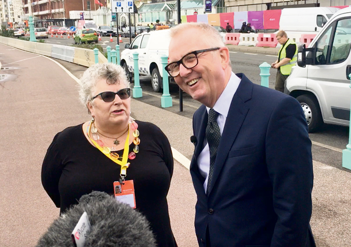 Jewish councillor’s warning over second Brexit vote Cllr Sue Lukes with Ian Austin MP Screen Shot 2019-09-25 at 14.02.29
