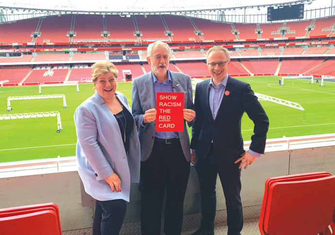 Arsenal are urged to switch flights for rail trips Corbyn and Thornberry