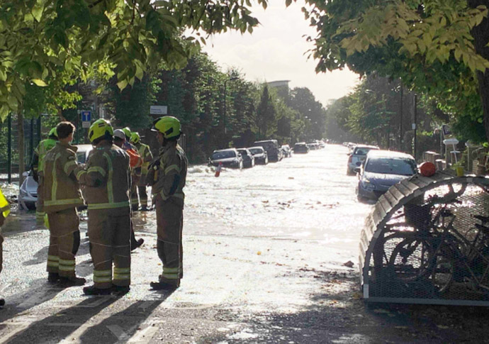 Finsbury Park flood