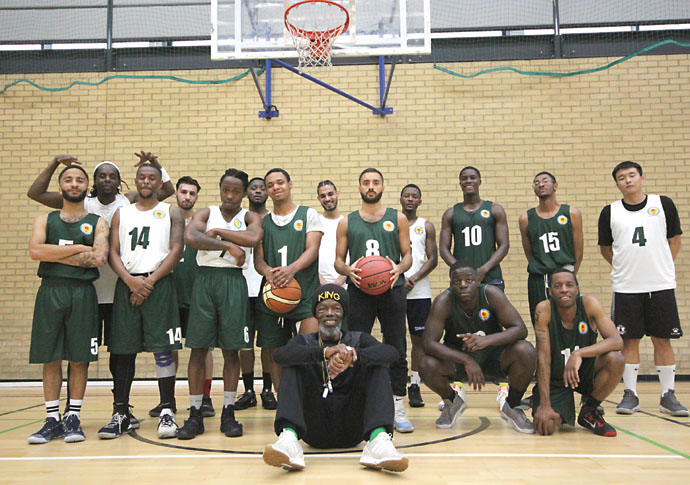 Basketball legend’s new team ready for first match Lennox Charles with the London Zip team