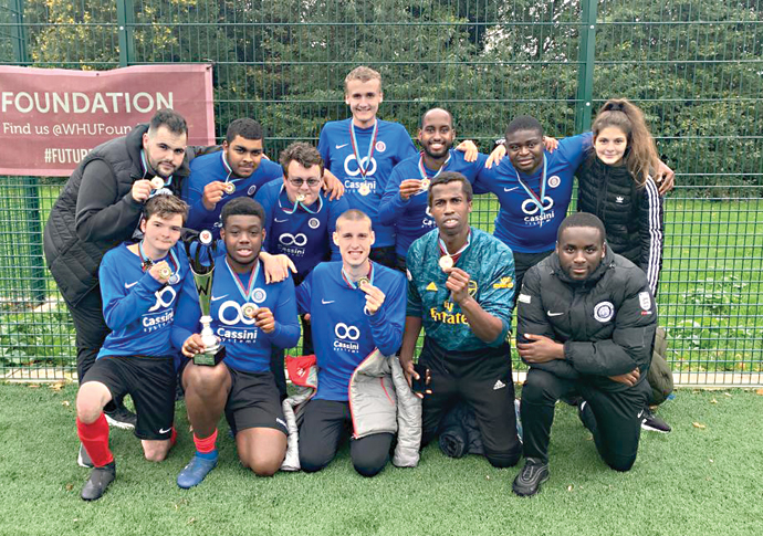 Touch courage! Trophy joy for Elite aces Pro Touch Elite DisabilityFootball