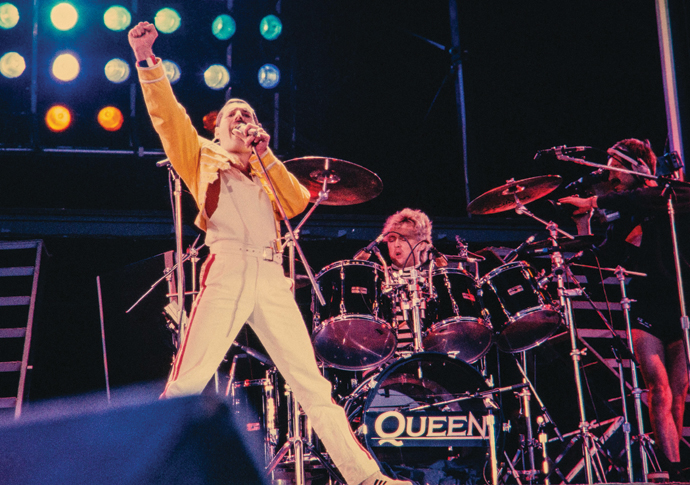 Rock ‘n’ rolls of film Queen Wembley