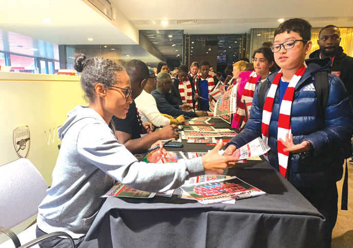 Pupils learn to kick out racism Rachel Yankey