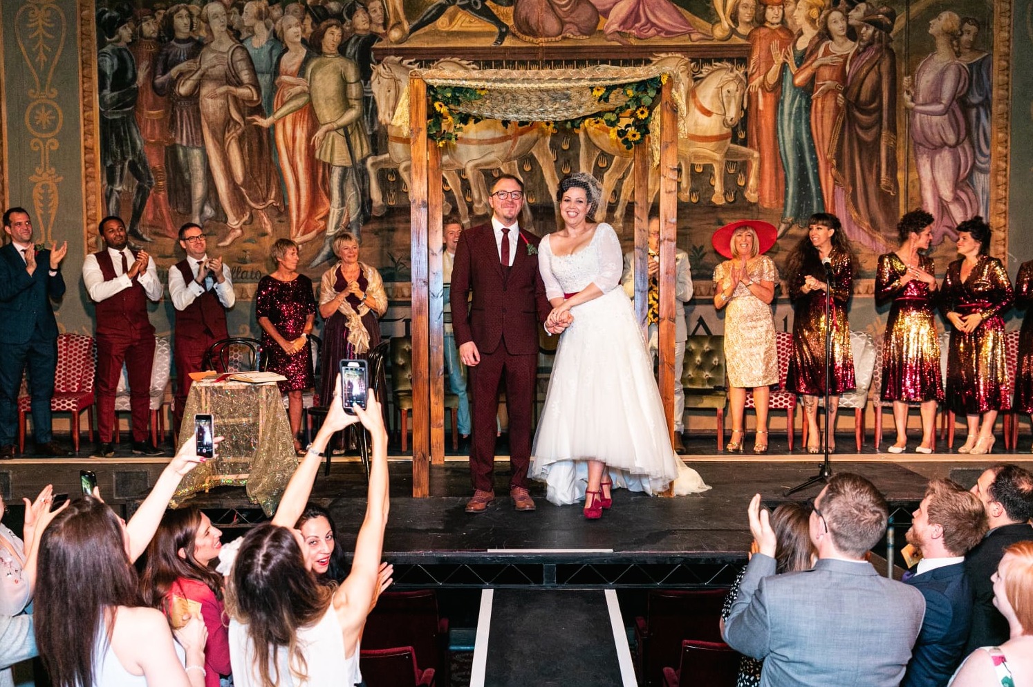 Marry the man today: Couple who met behind the curtain at Guys And Dolls Jesssica pleas wedding camdennewjournal Image 2019-10-31 at 14.41.48 (3)
