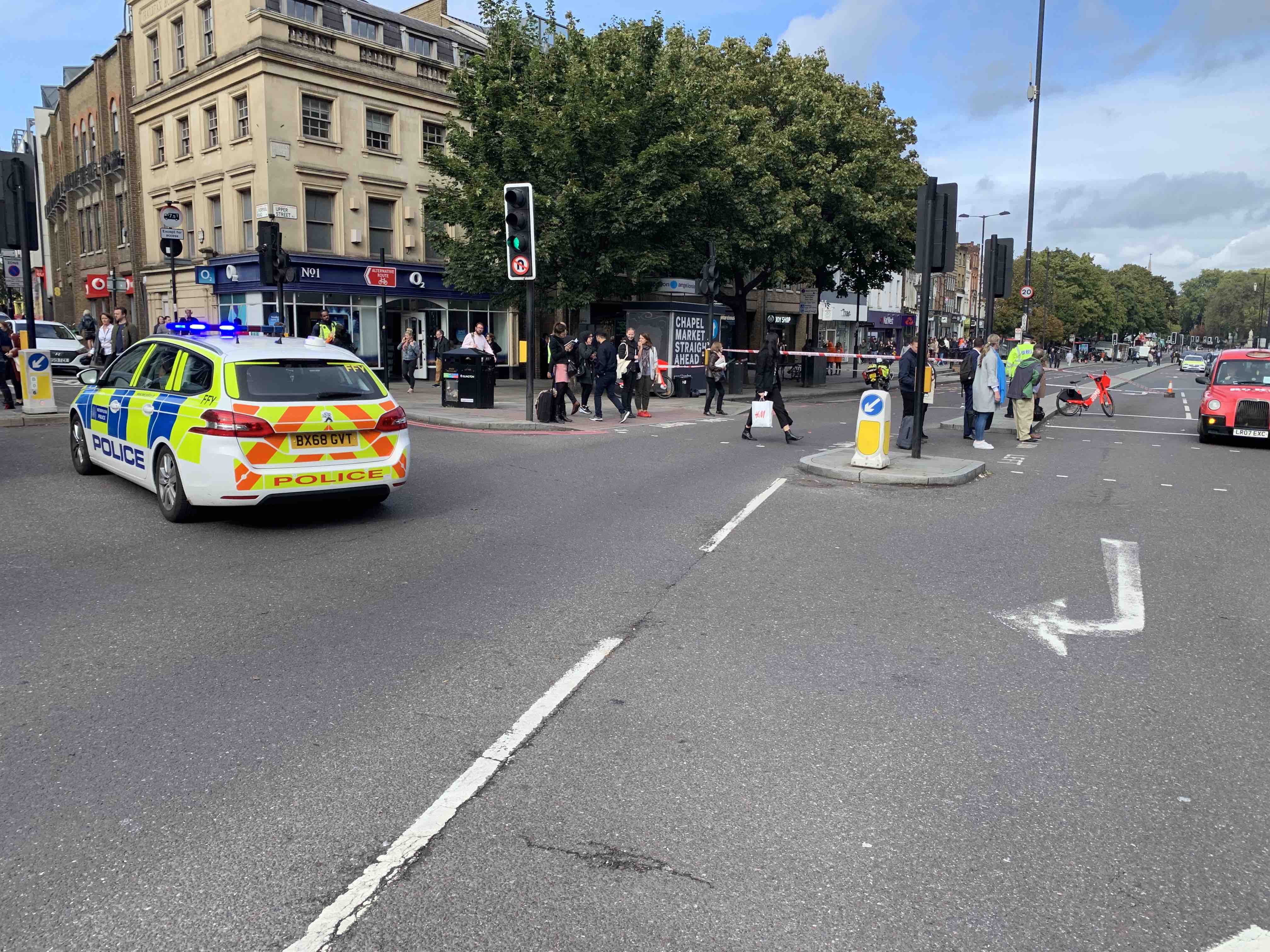 London Ambulance motorbike involved in Upper Street collision with woman London Ambulance Service Upper Street