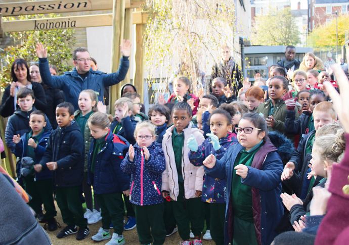 New school playground gets special blessing Clerkenwell Parochial CE Schoo IMG_0451