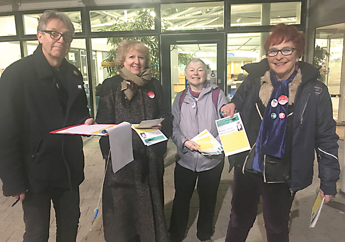 Stop suing the Whittington, hospital protesters tell construction firm NHS campaigners at the Whittington