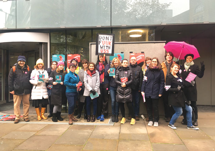 Fury of the low-pay academics Staff protests outside City University