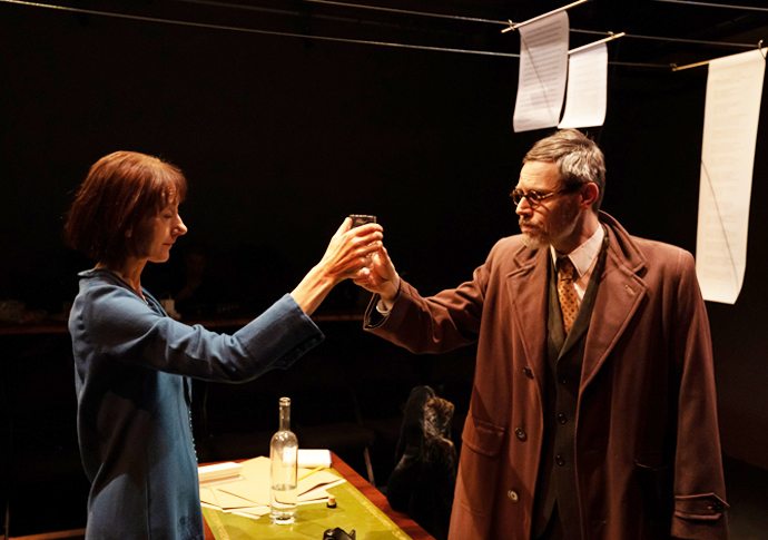 Review: Stray Dogs, at Park Studio Stray Dogs Olivia Olsen and Ben Porter Credit Nick Rutter