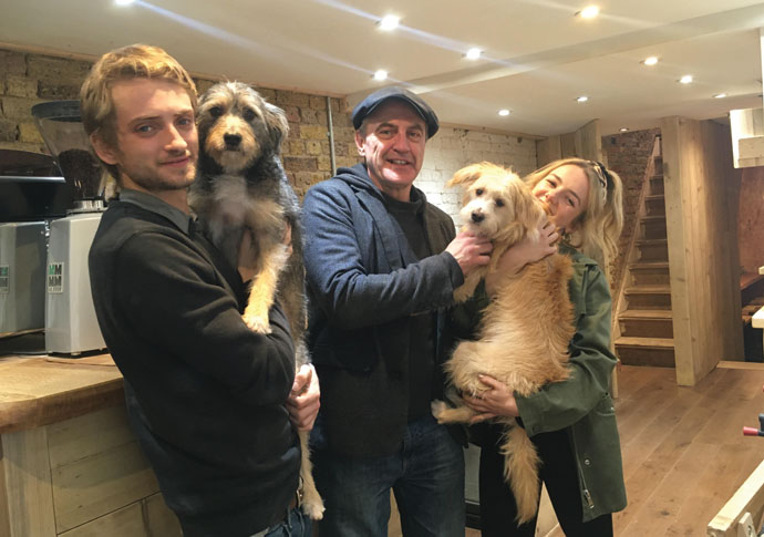 Hemp Service’s homeless help Tommy Corbyn Jon Glackin and Chloe Kerslake-Smith
