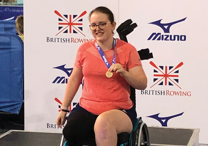 Helena goes for gold at Paralympics Helena Stone with her medal