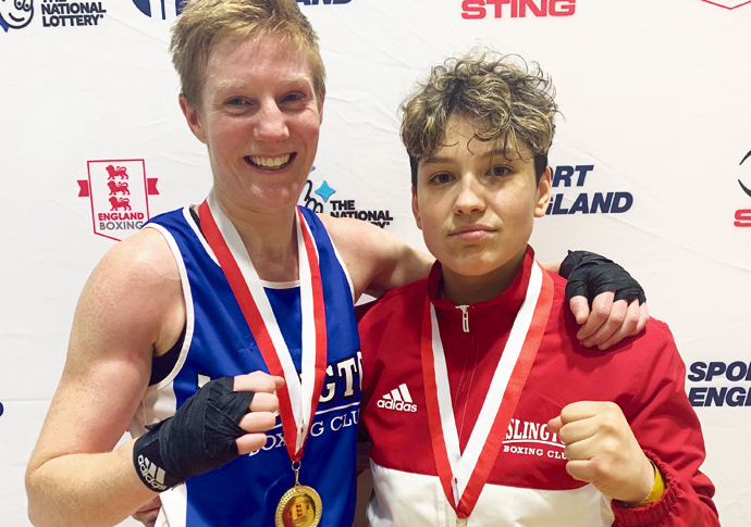 Jab done! Golden girls do double Jem Campbell and Alexandra Petcu