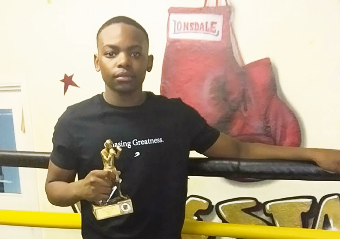 Teen boxer makes a point Jermaine Dhaiwayo