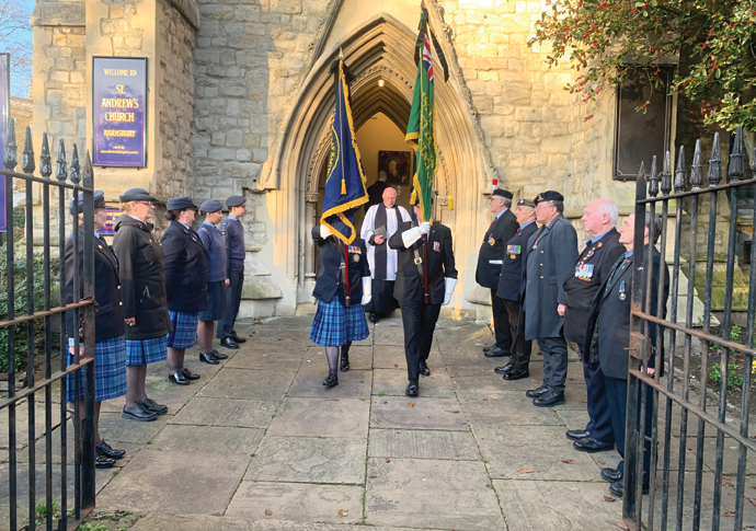 Veterans’ farewell for our letter writer Lilian Service for Lilian Reeve
