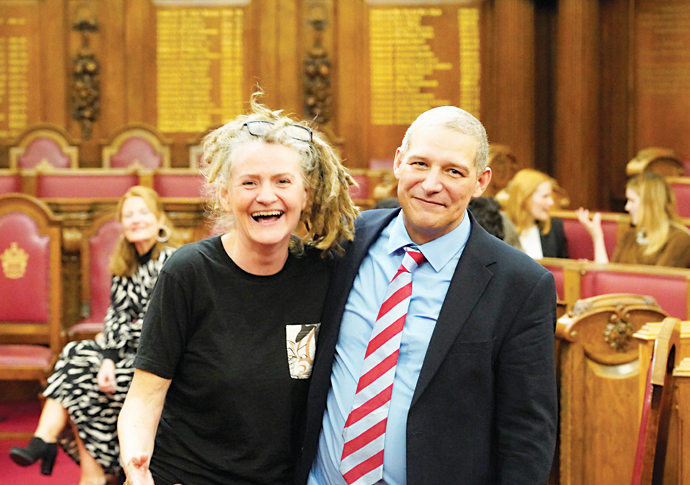 Lucinda Brown and Miles Spencer