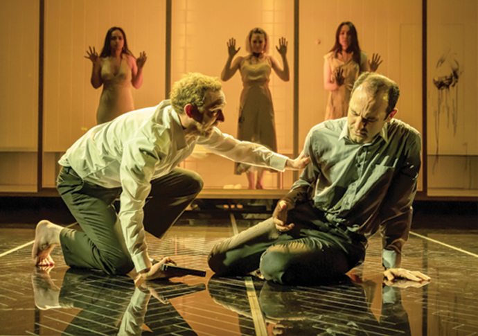 The-Duchess-of-Malfi.-Shalini-Peiris-Leo-Bill-Lydia-Wilson-Ioanna-Kimbook-and-Khalid-Abdalla.-Credit-Marc-Brenner-17