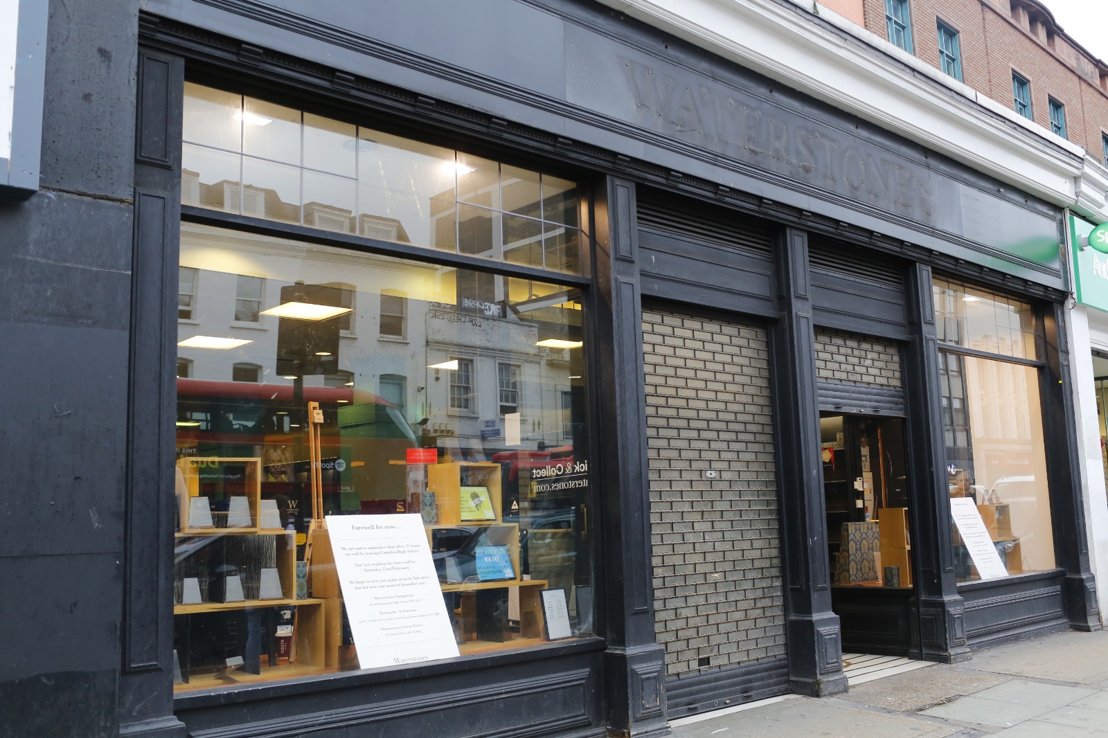 Waterstones closes Camden High Street branch Islington Tribune