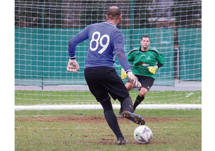 Goalie saves his team from the spot Graham Loki penalty