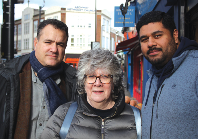 Businesses hope compulsory masks will make shoppers feel safe Hak Huseyin Jan Tucker and Av Tahir (l-r) 3