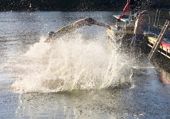 The Heath is a unique wild resource, not a ‘leisure facility’ Pond Christmas Day swim action dive