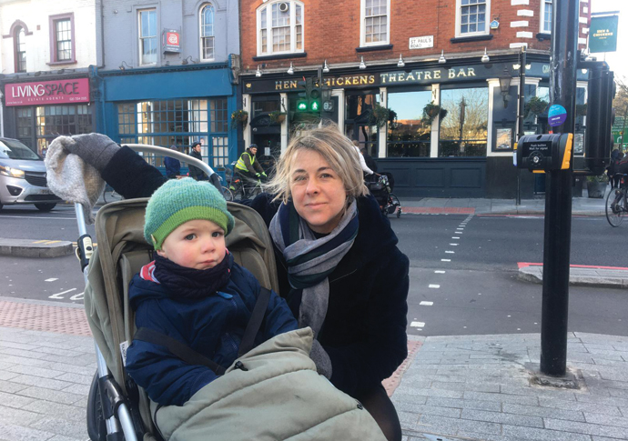 Parents cross about ‘dangerous’ Highbury Corner crossing Rebecca Johnson with her son Lukas
