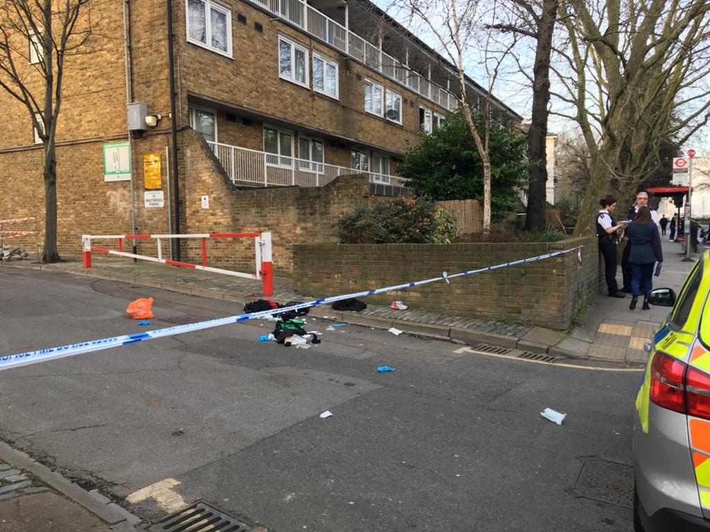 Double stabbing near school in Highbury Highbury Grove scene