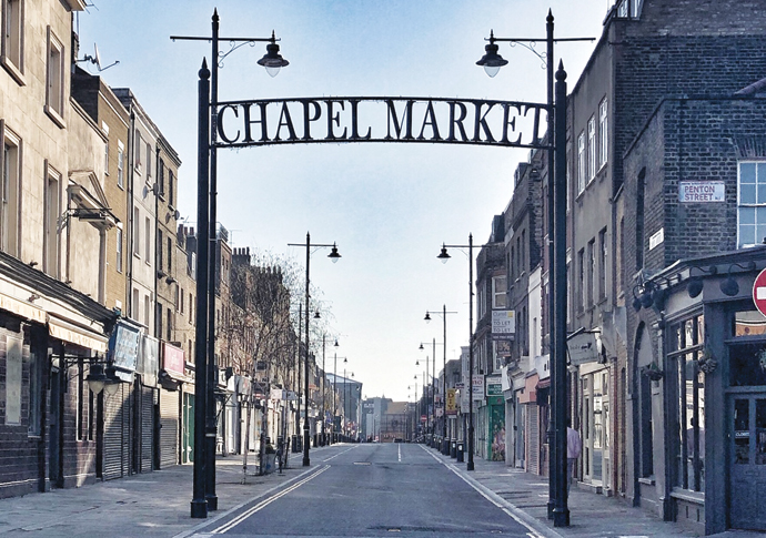Shopping in the market is outdoors and healthier, surely Chapel Market_by Edward Quigley
